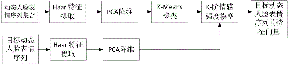 Feature representation method based on dynamic facial expression sequence and K-order emotional intensity model