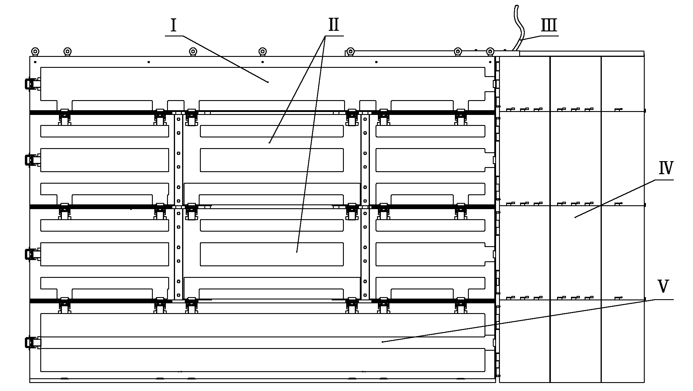 Modularized intelligent nacelle for throwing forest fire-extinguishing bomb