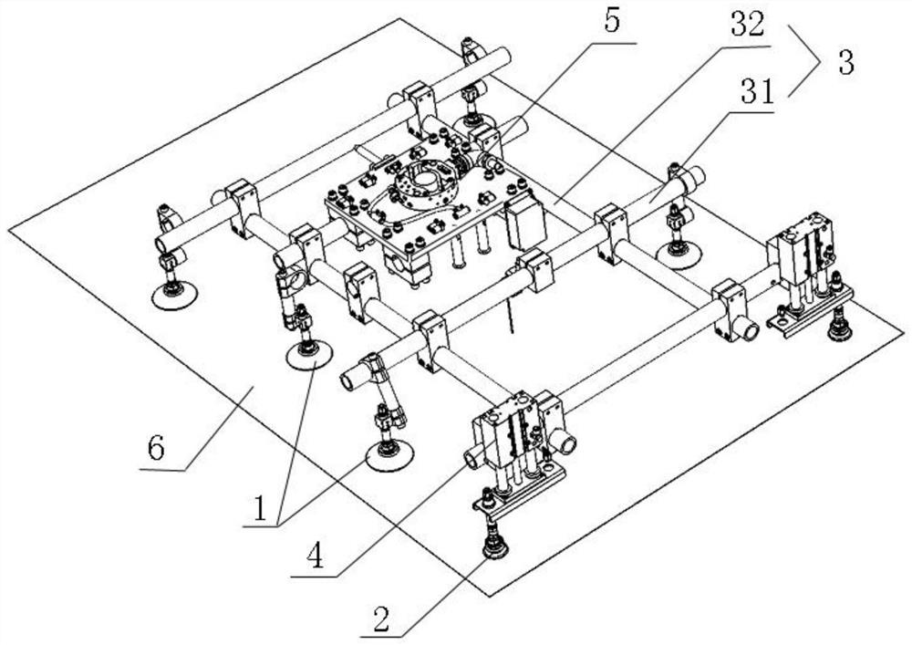 Non-magnetic sheet separation robot clamp and separation method