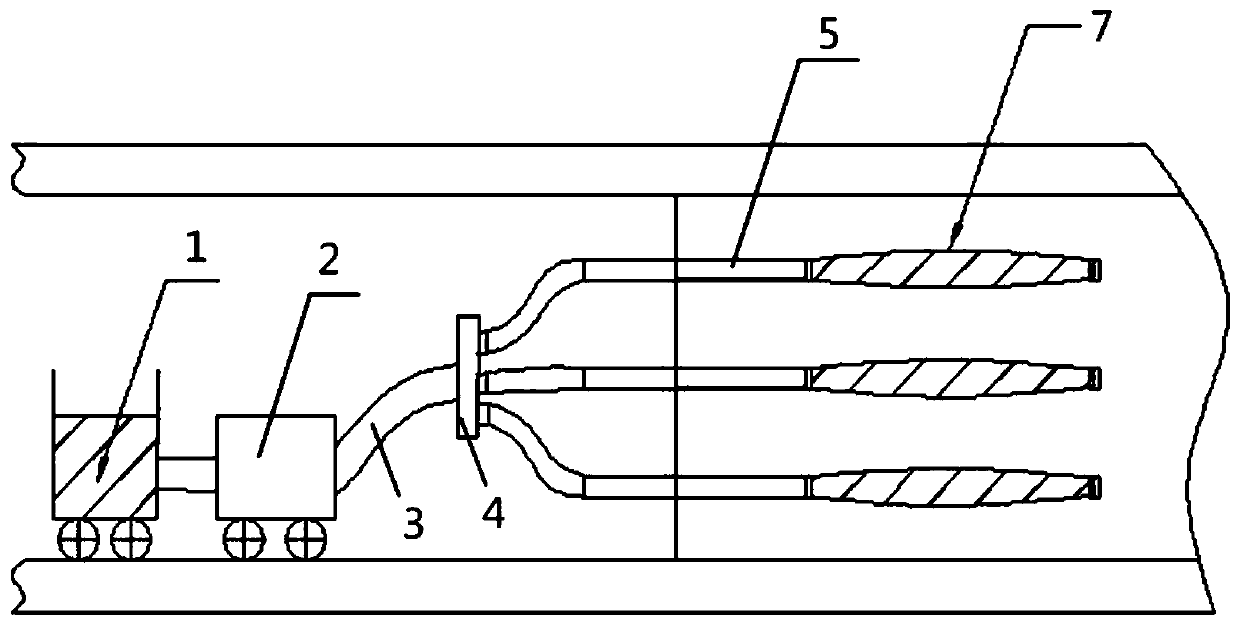 Expansion-hose hydraulic fracturing method for coal seam permeability increasing