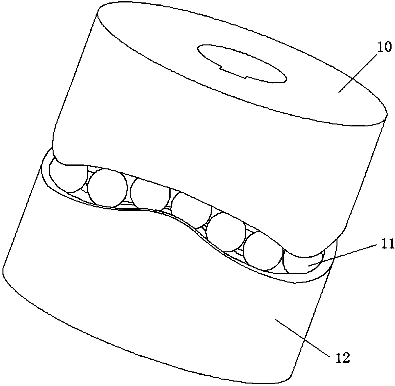 Piston-type pneumatic proportional pressure reducing valve of edge cam driven by servo motor directly