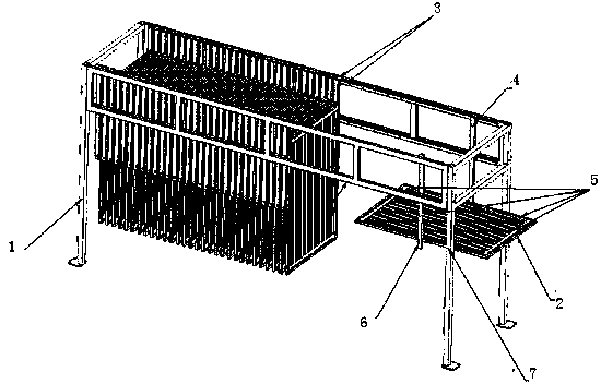 Novel bonding and pouring device for hollow fiber curtain membrane modules