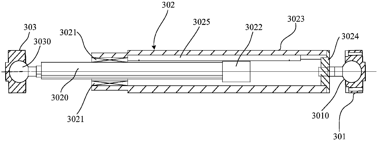 System for measuring poses of tail ends of six-foot positioning platforms in real time