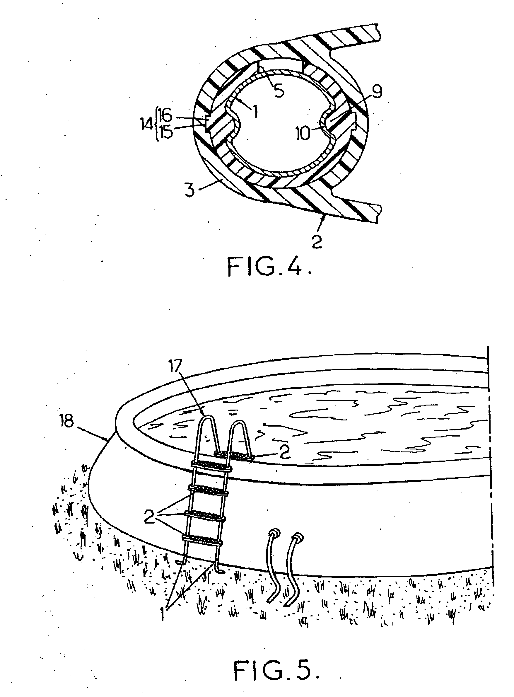 Ladder, in particular swimming-pool ladder