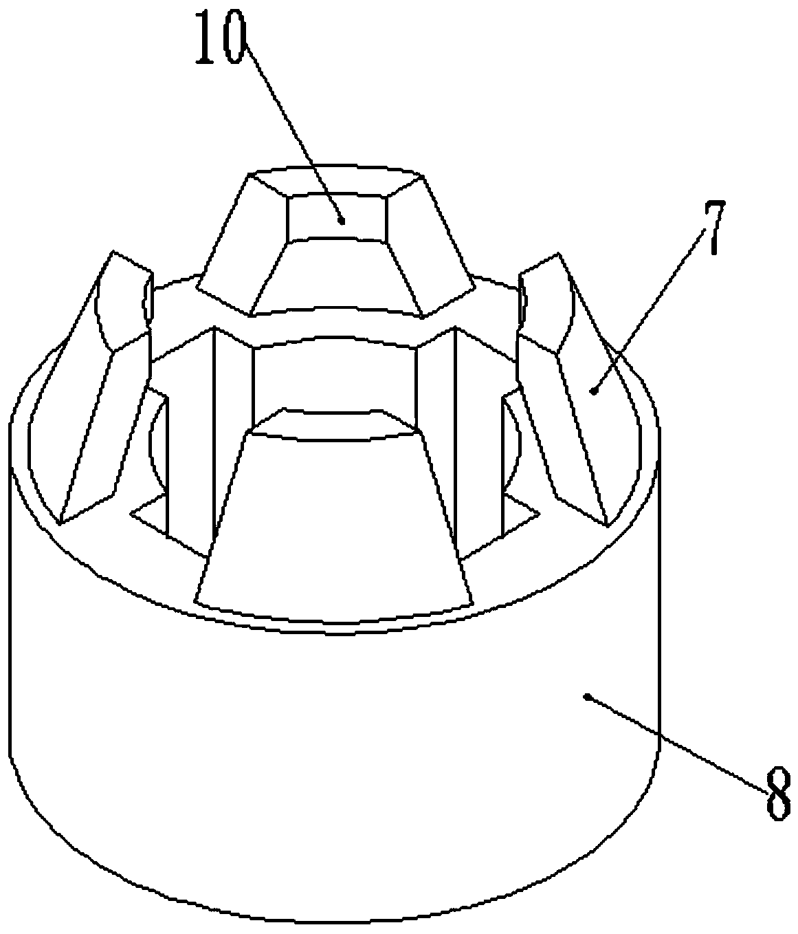 Anti-washout long-life liftable multi-point acquisition type thermocouple