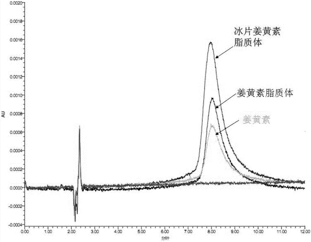 Borneol-curcumin liposome and preparation method and application thereof