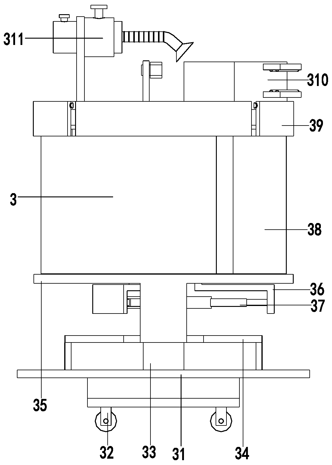 Horizontal child vomiting caring device