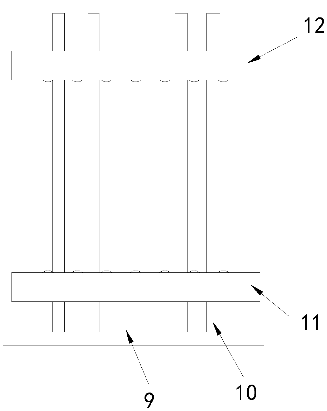 Tin device for processing printed circuit boards