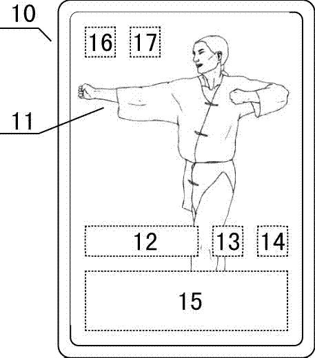 Game card imitating swordsmen fighting and operation method thereof