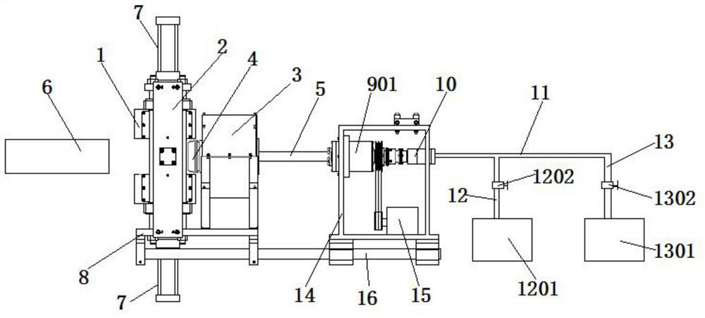 PVC-O pipe fluid blowing-up type bell mouth forming process