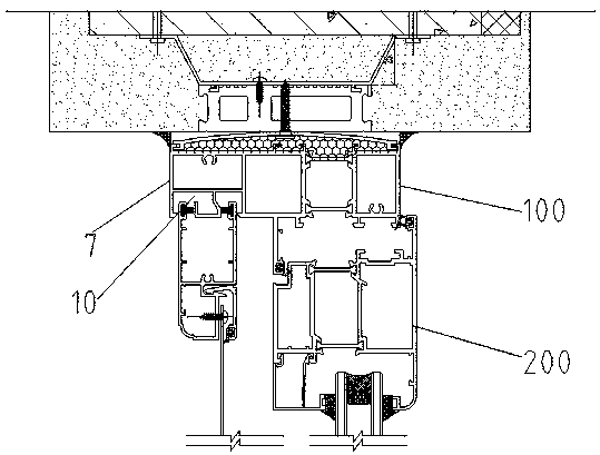 Barrier-free combined door system with pushing-pulling type outward-opening screen door