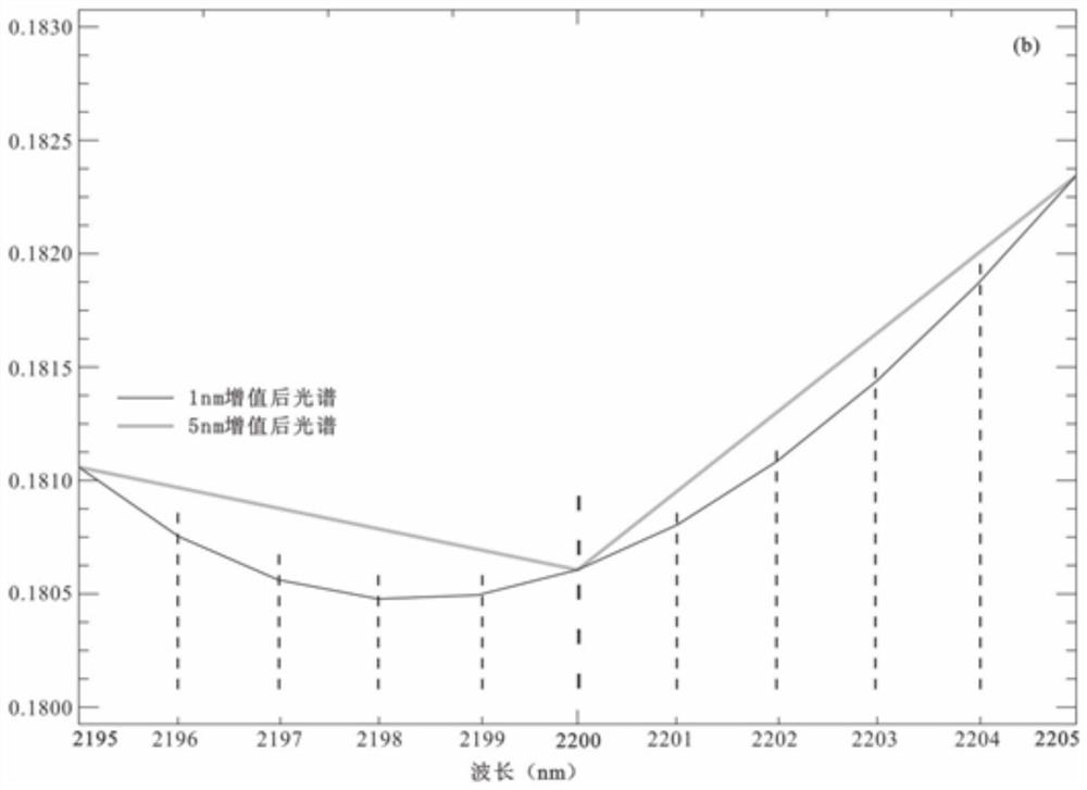 Hyperspectral fine mapping method for hydrothermal altered minerals