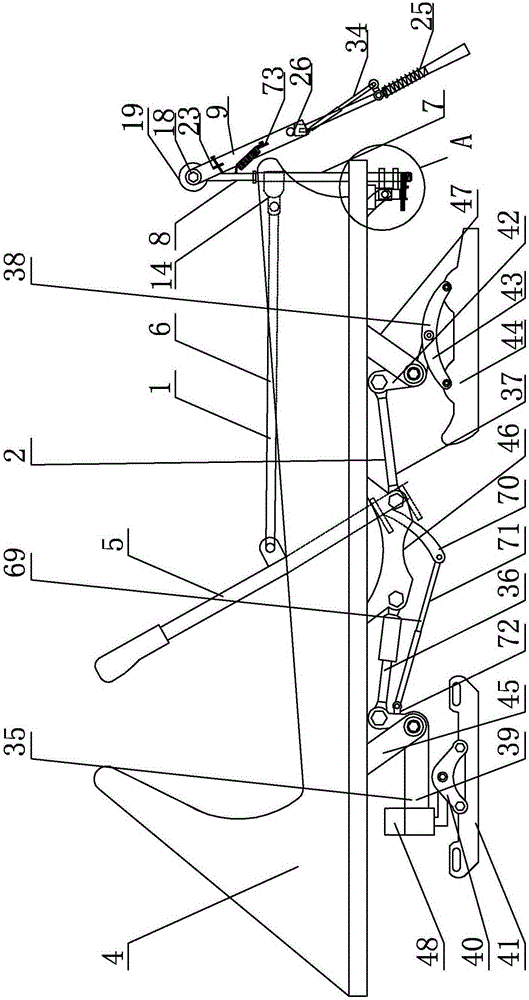 Horizontal rear-supporting sports sledge