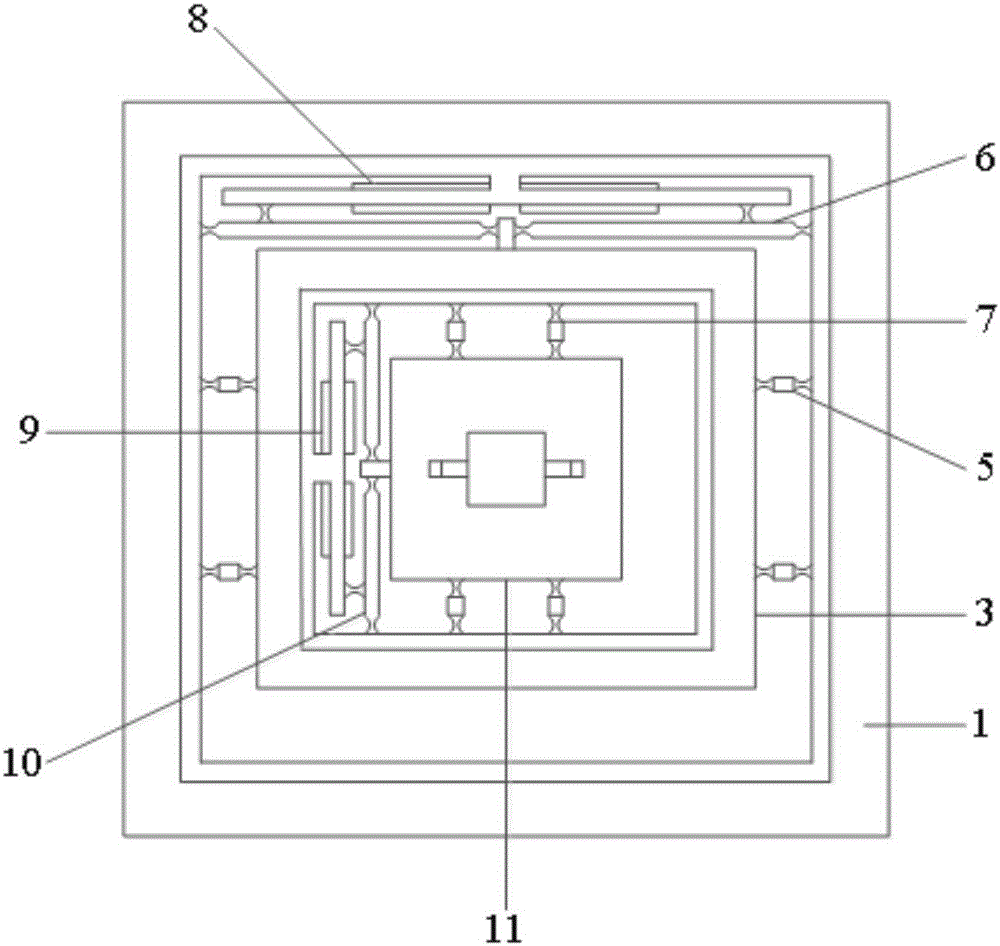 Three-dimensional piezoelectric-driving micromirror adjusting device