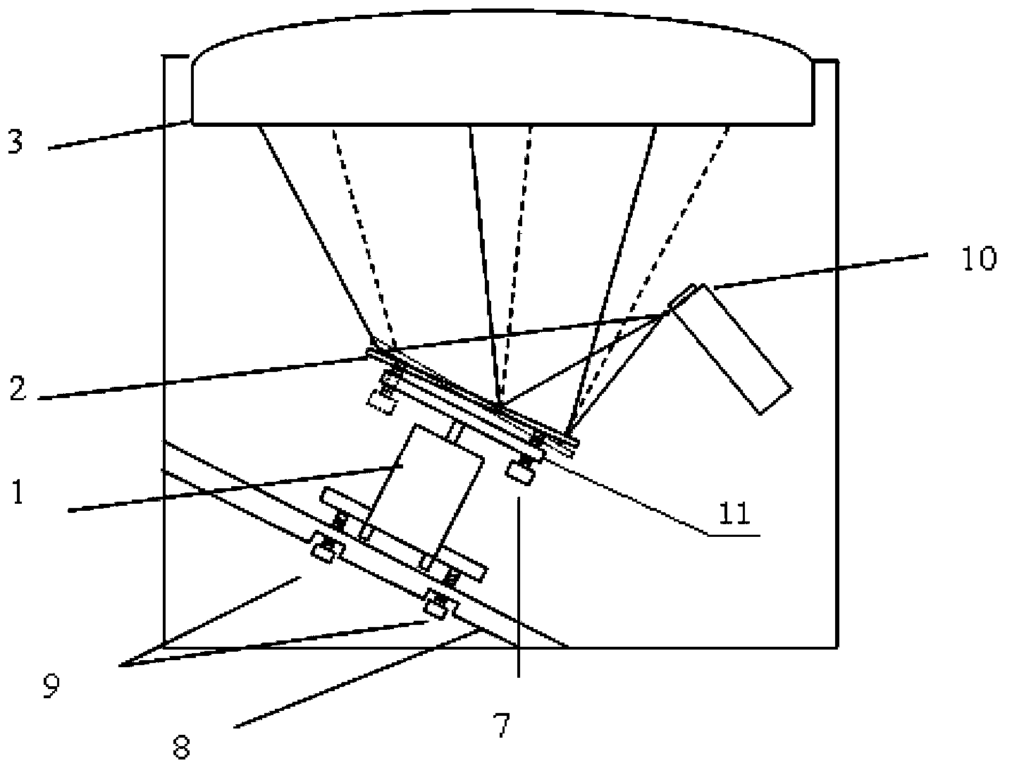 Laser rotation scanning lighting device and application thereof