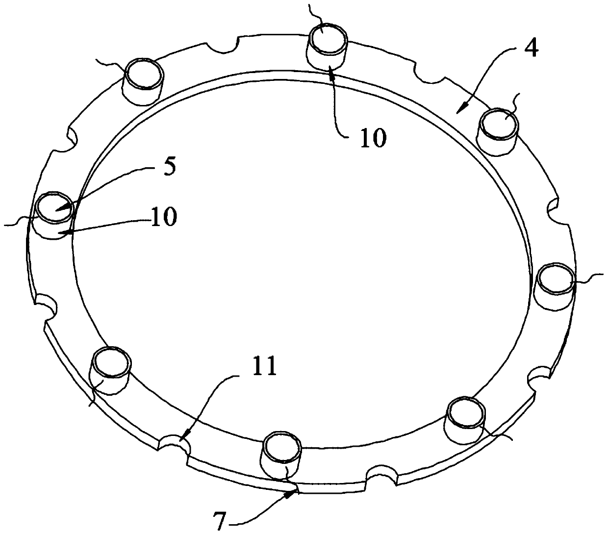 Cast-in-place concrete pile static load test unbalance loading monitoring method based on piezoelectric impedance frequency shift