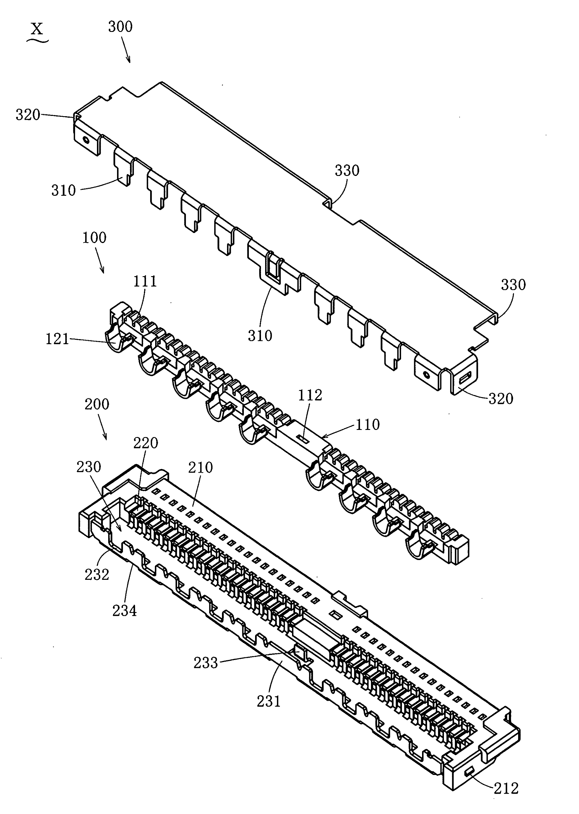 Electric connector assembly kit and shielded cable harness