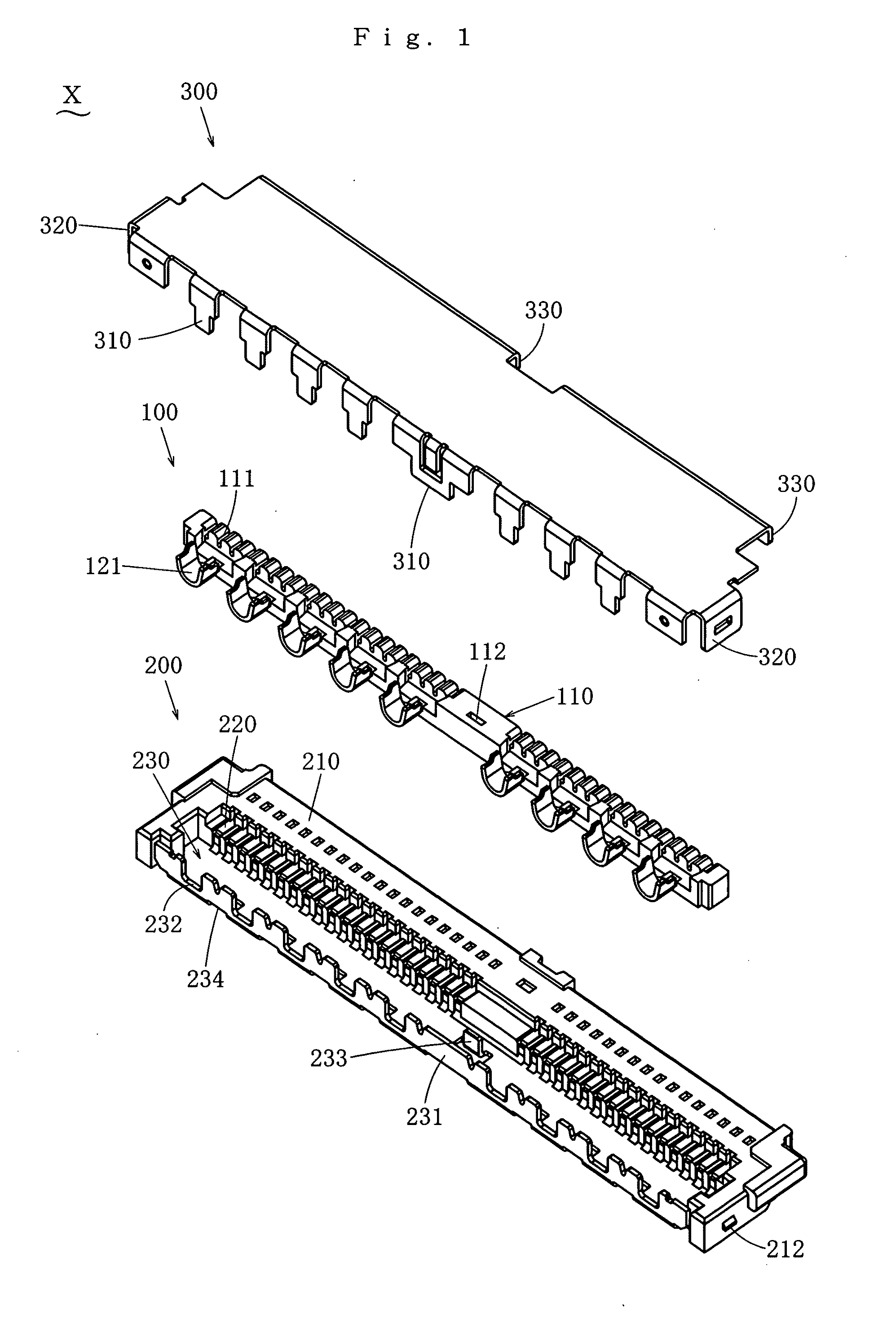 Electric connector assembly kit and shielded cable harness