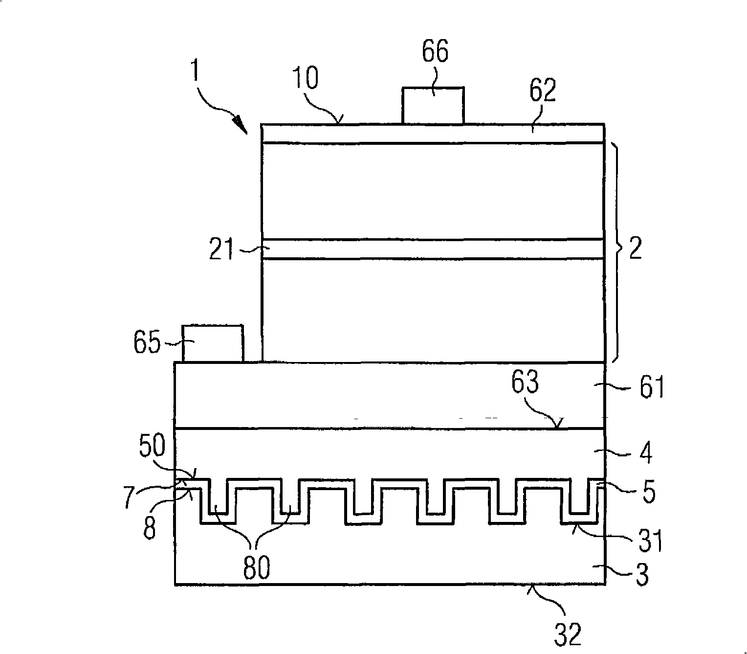 Semiconductor chip and method for producing a semiconductor chip