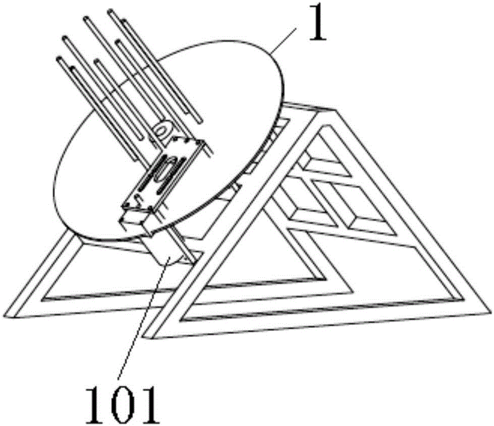 Rubber pipe discharging device