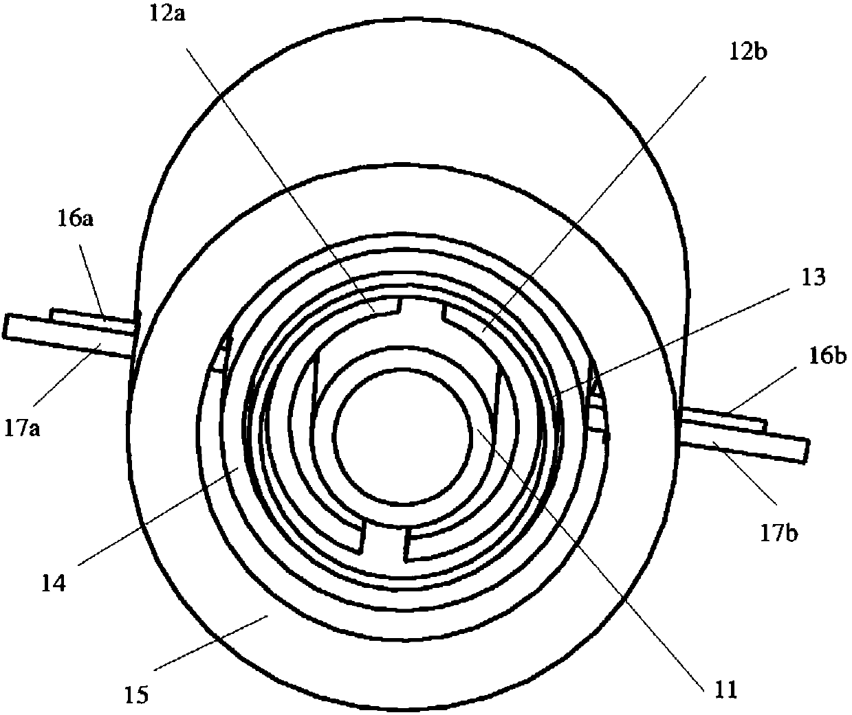 Small-aperture capacitive electromagnetic flow sensor