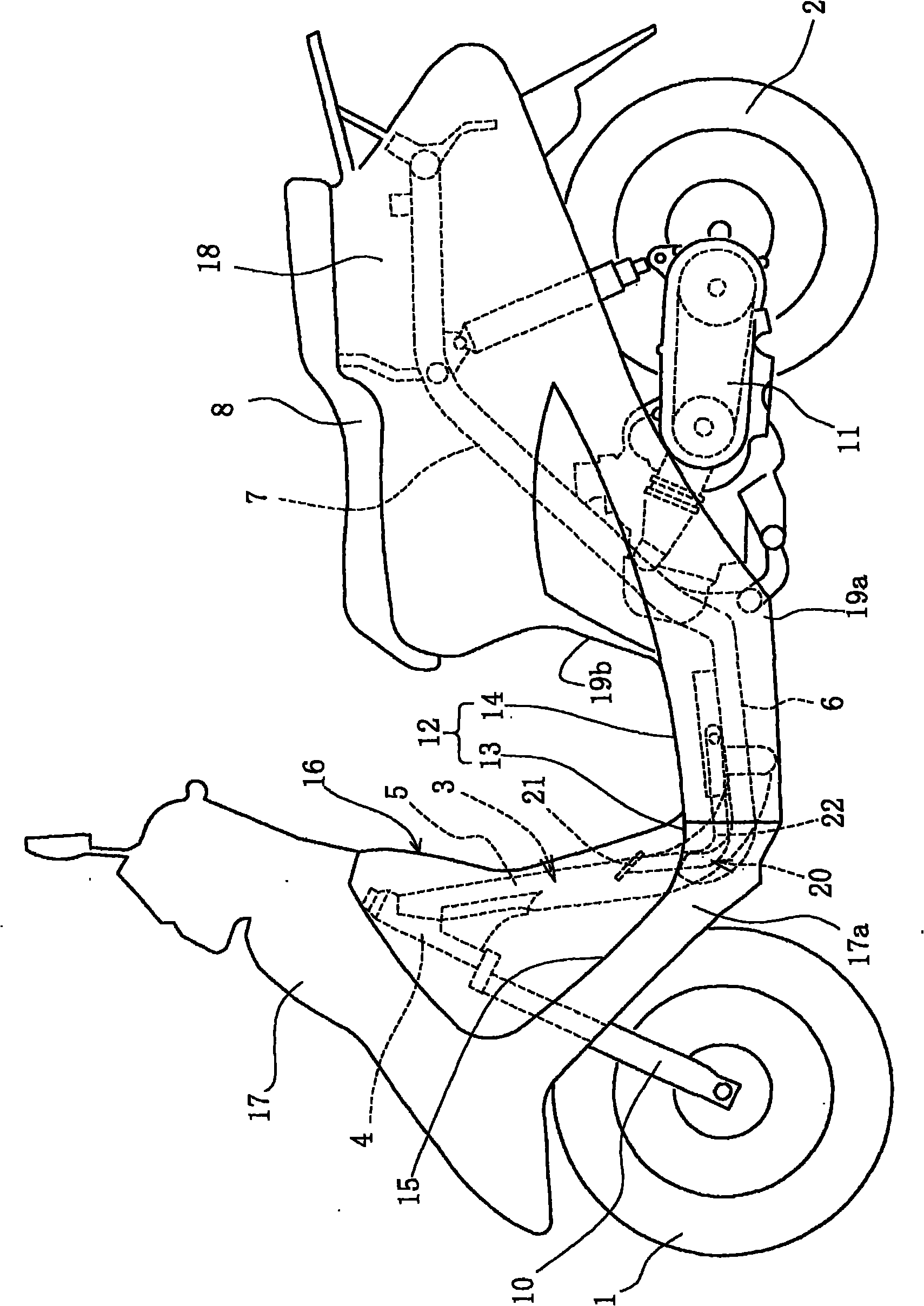 Pedal bottom plate structure