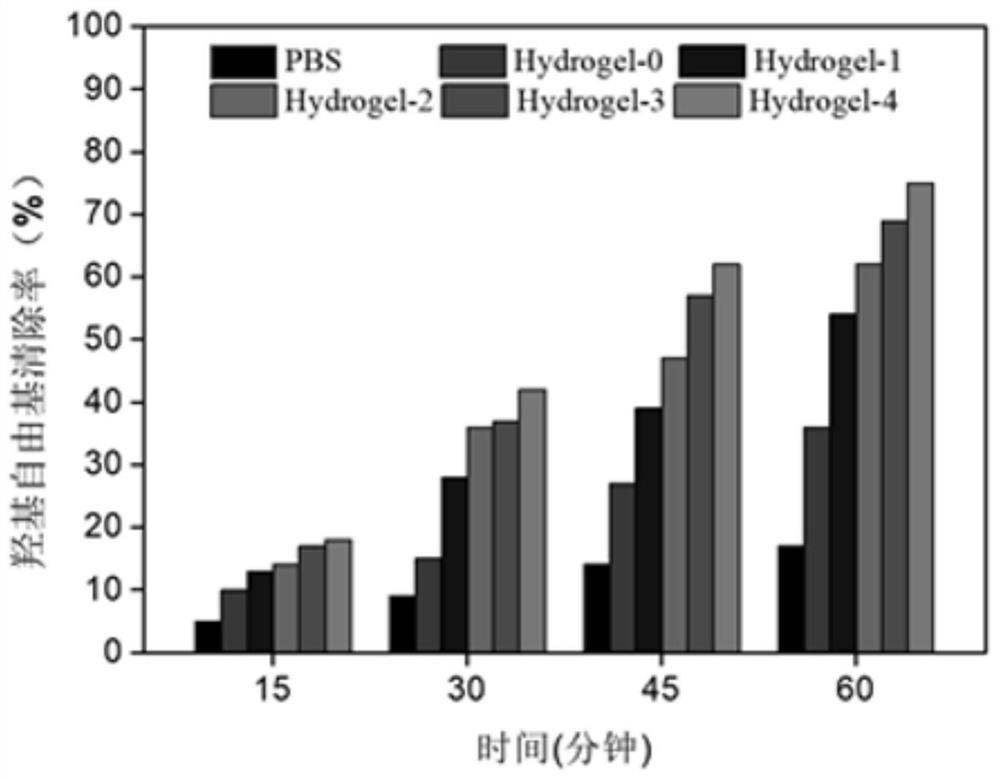 Copper metal organic framework nanoparticles functionalized hydrogel and its preparation method and application