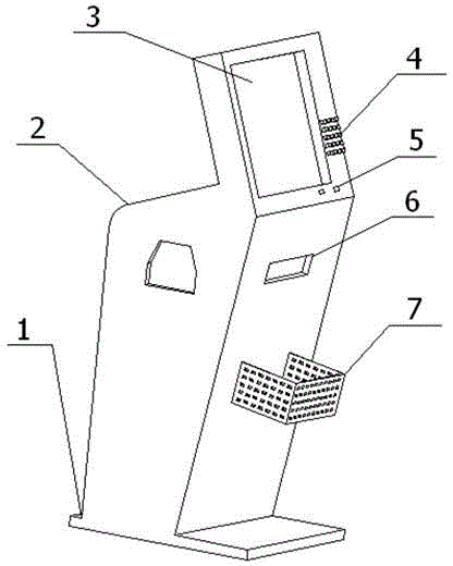 Port logistic shipping list self-service printing terminal