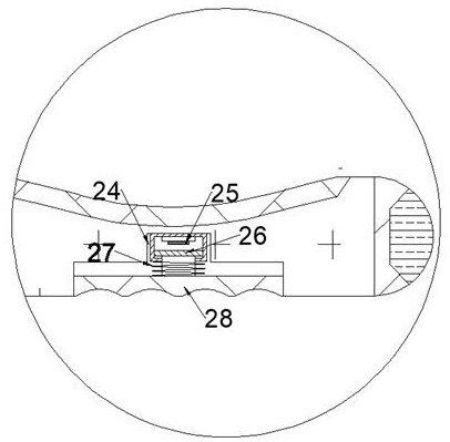 Walking stick with function of preventing unbalance and stumbling caused by pits