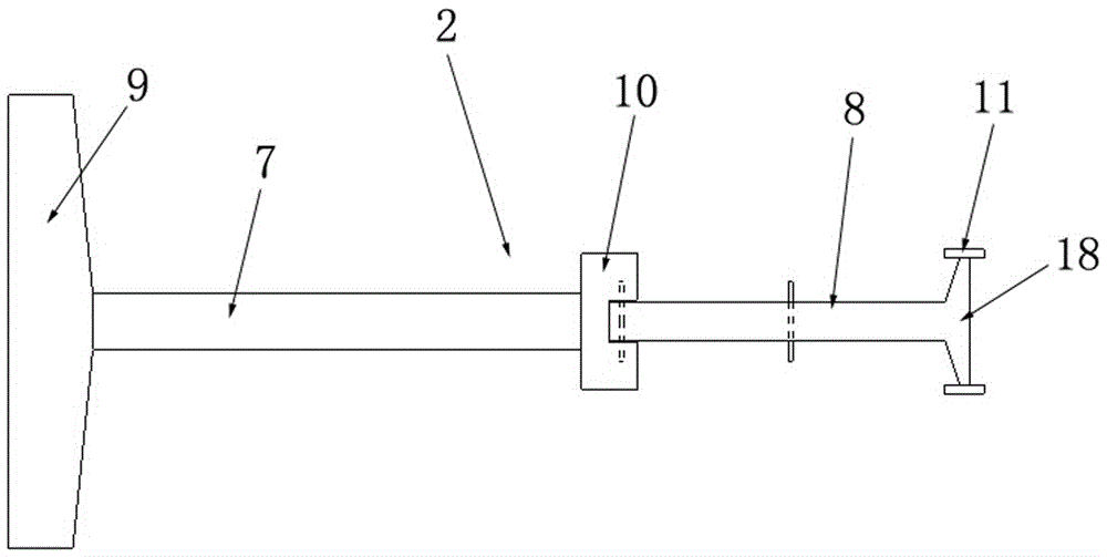 Automobile collision energy absorption conversion bracket chassis