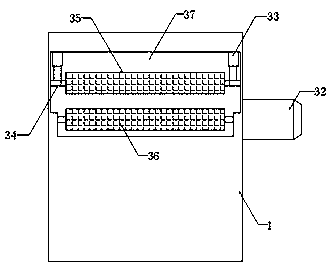 A road garbage cleaning and collecting device