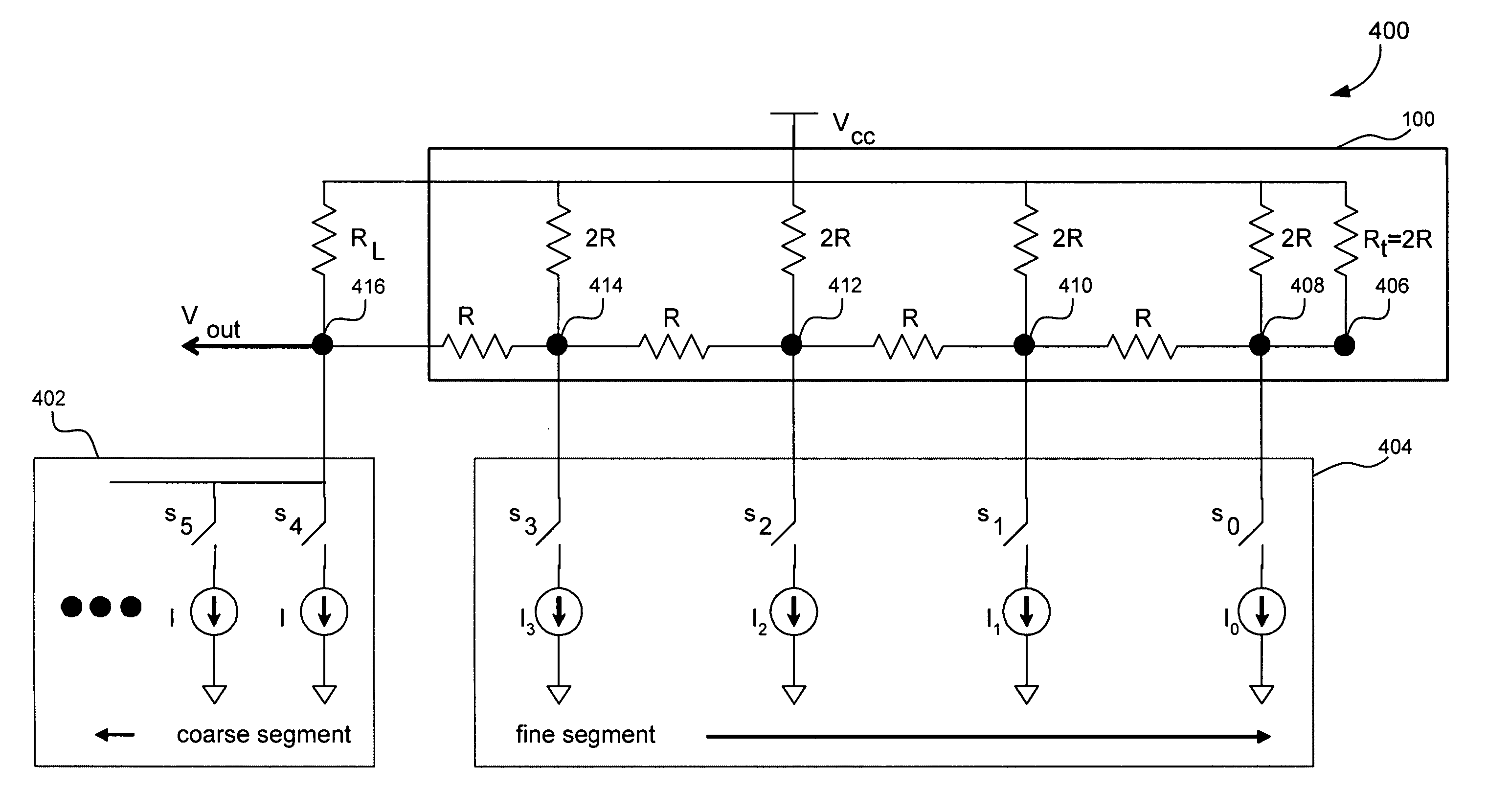 Delay equalized z/2z ladder for digital to analog conversion