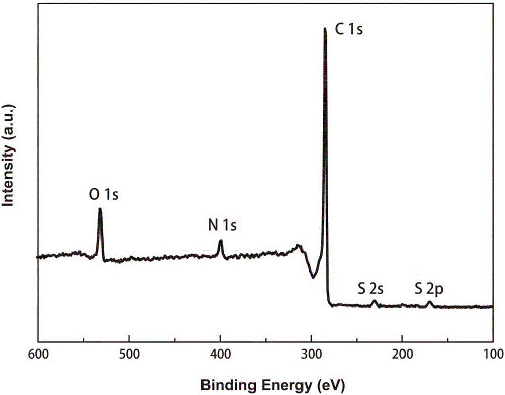 Method for preparing heteroatom co-doped porous carbon materials based on direct ionic liquid carbonization method