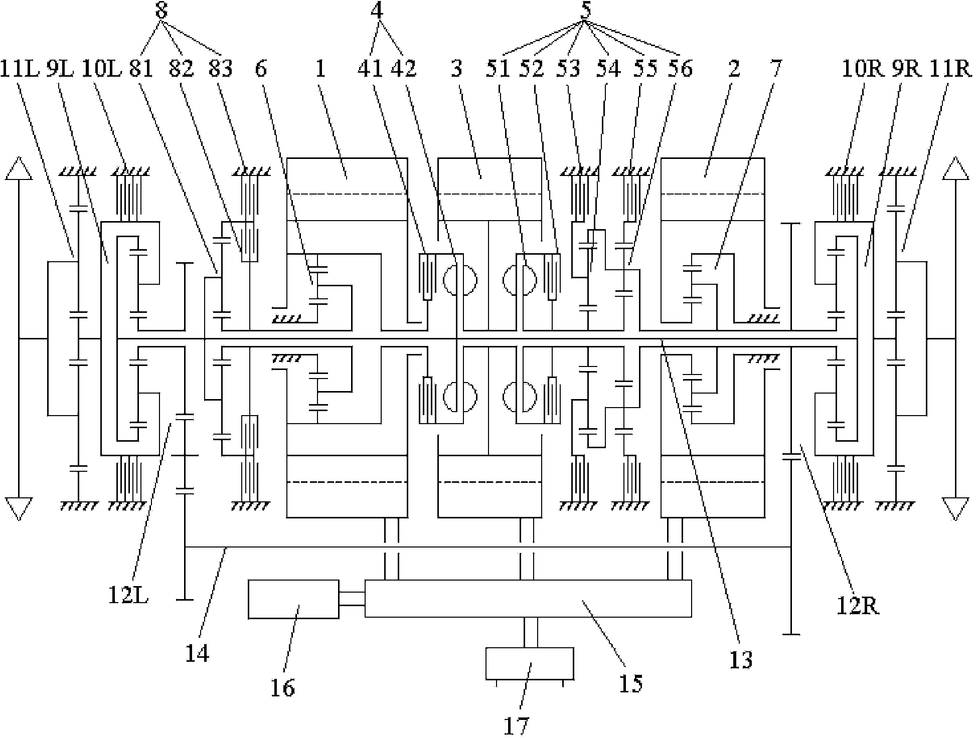 Tracked vehicle electric driving device with straight driving power-assisted mechanism