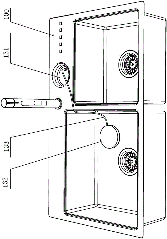 Panel control system of purifying water tank