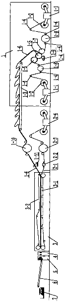 Production method and production line for pre-printed surface paper corrugated paperboards