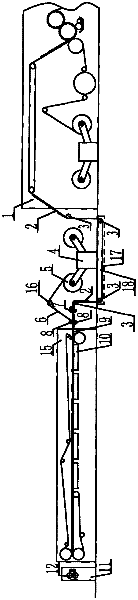 Production method and production line for pre-printed surface paper corrugated paperboards