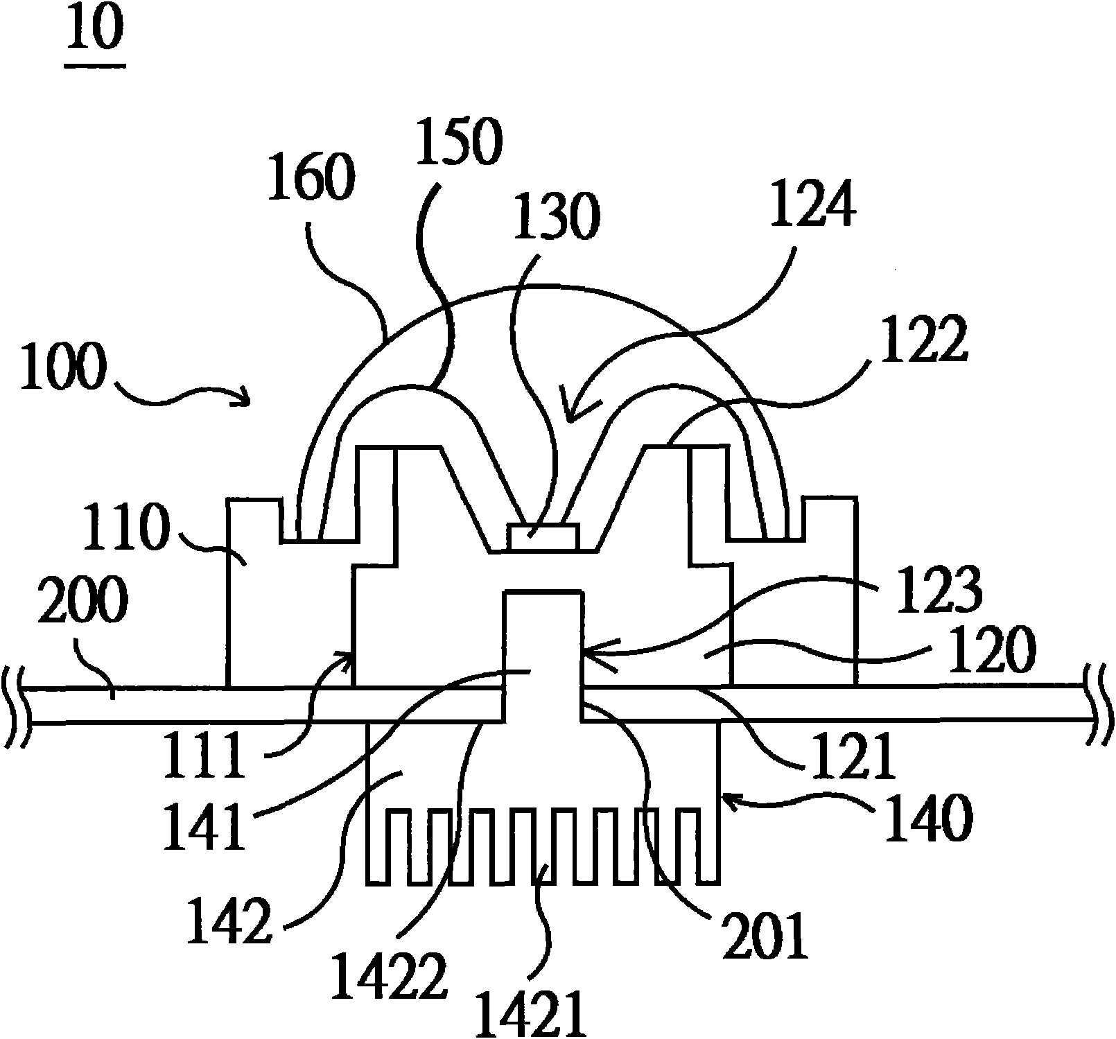 Backlight module and luminous source encapsulation structure thereof