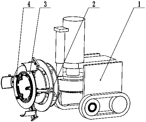 Automatic tire dismounting robot