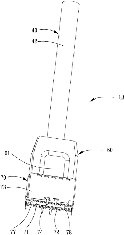 Internal Type-C connector assembly and male connector thereof