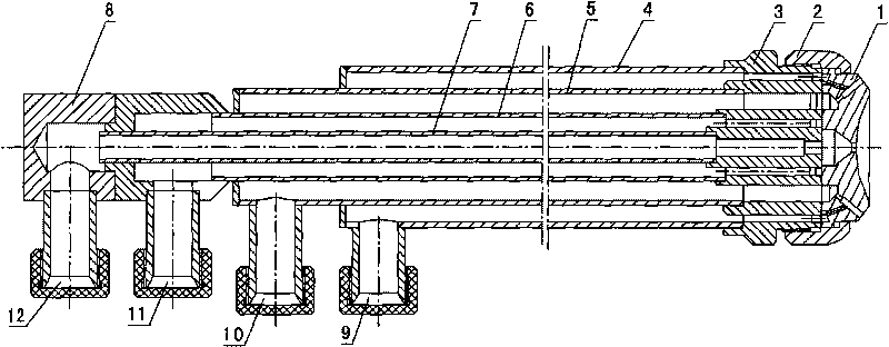 Multifunctional combined atomizing lance