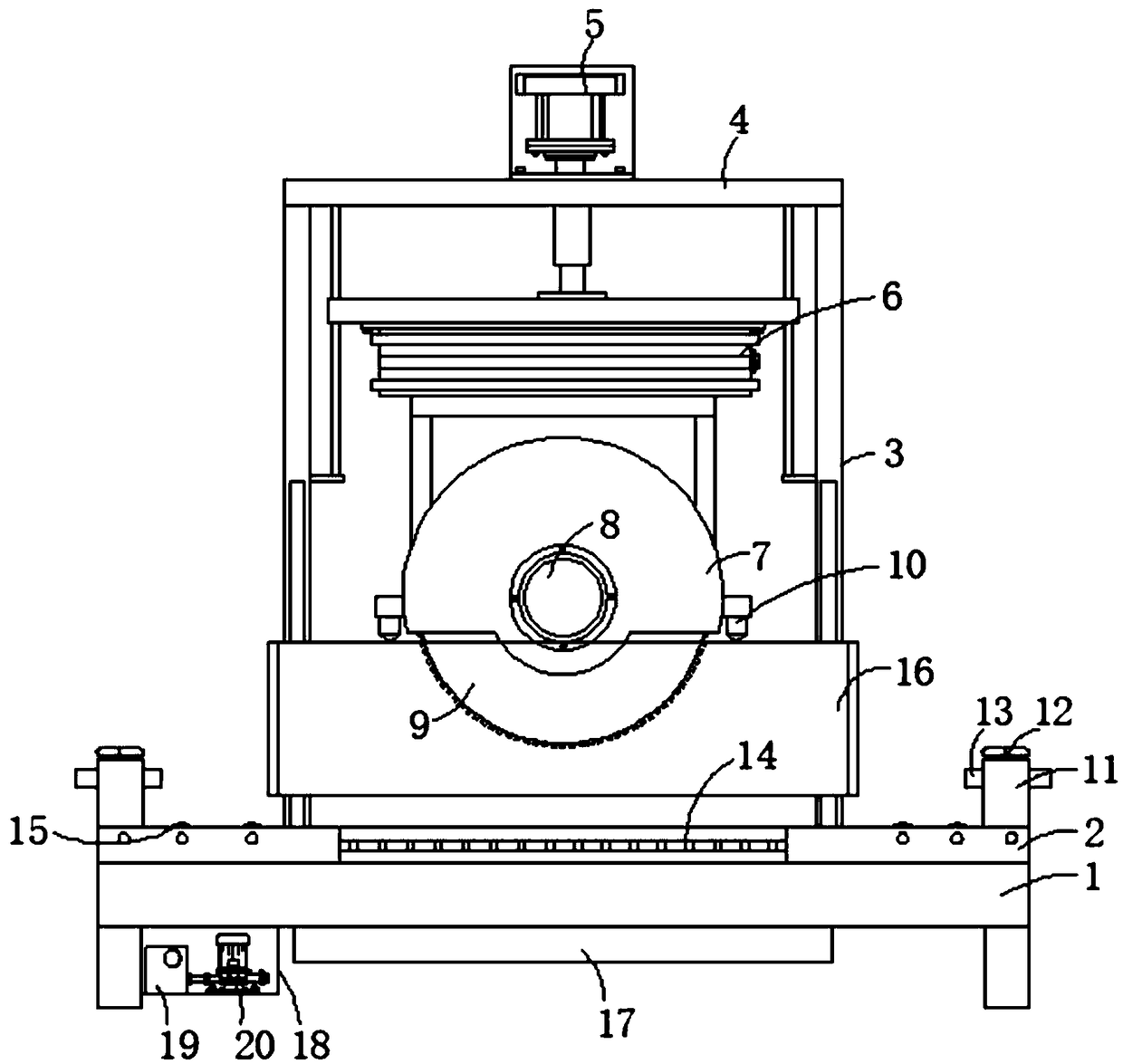 Accurate machining device of aluminum alloy plate