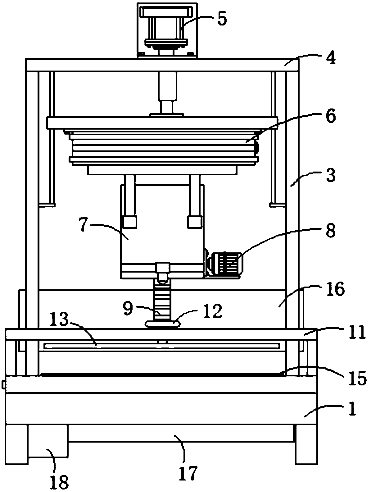 Accurate machining device of aluminum alloy plate