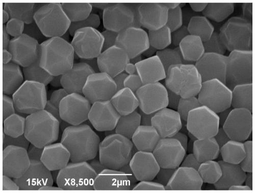 Synthetic method of zinc-cobalt Prussian blue compound