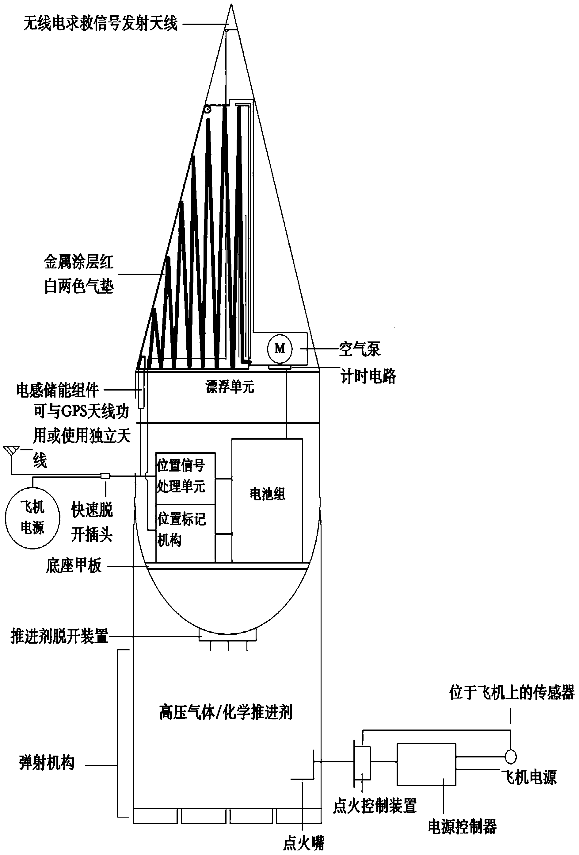 Wrecking position recording reporting device