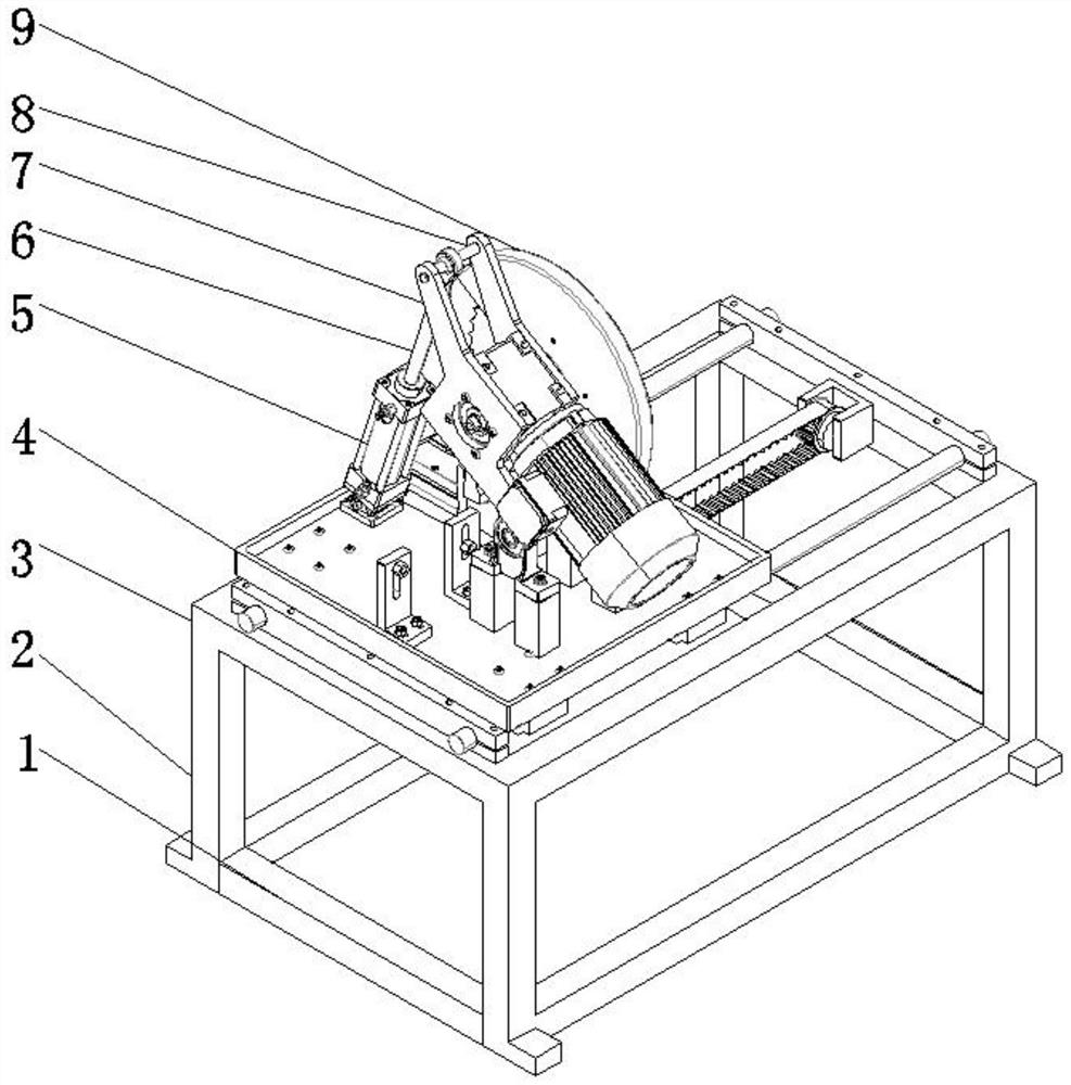 Cutting and polishing device and method for positive grid of lead storage battery