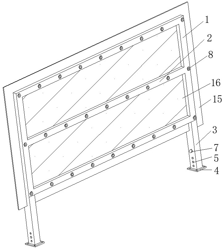 Engineering wheel washing machine with reinforced nozzle