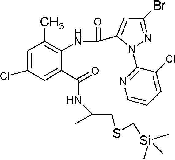 Fluoro methoxylpyrazole-containing o-formylaminobenzamide compound, synthesis method and application thereof