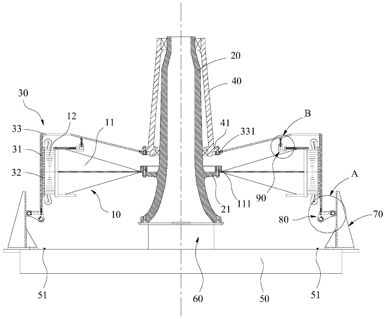 Generator assembly tooling and assembly method