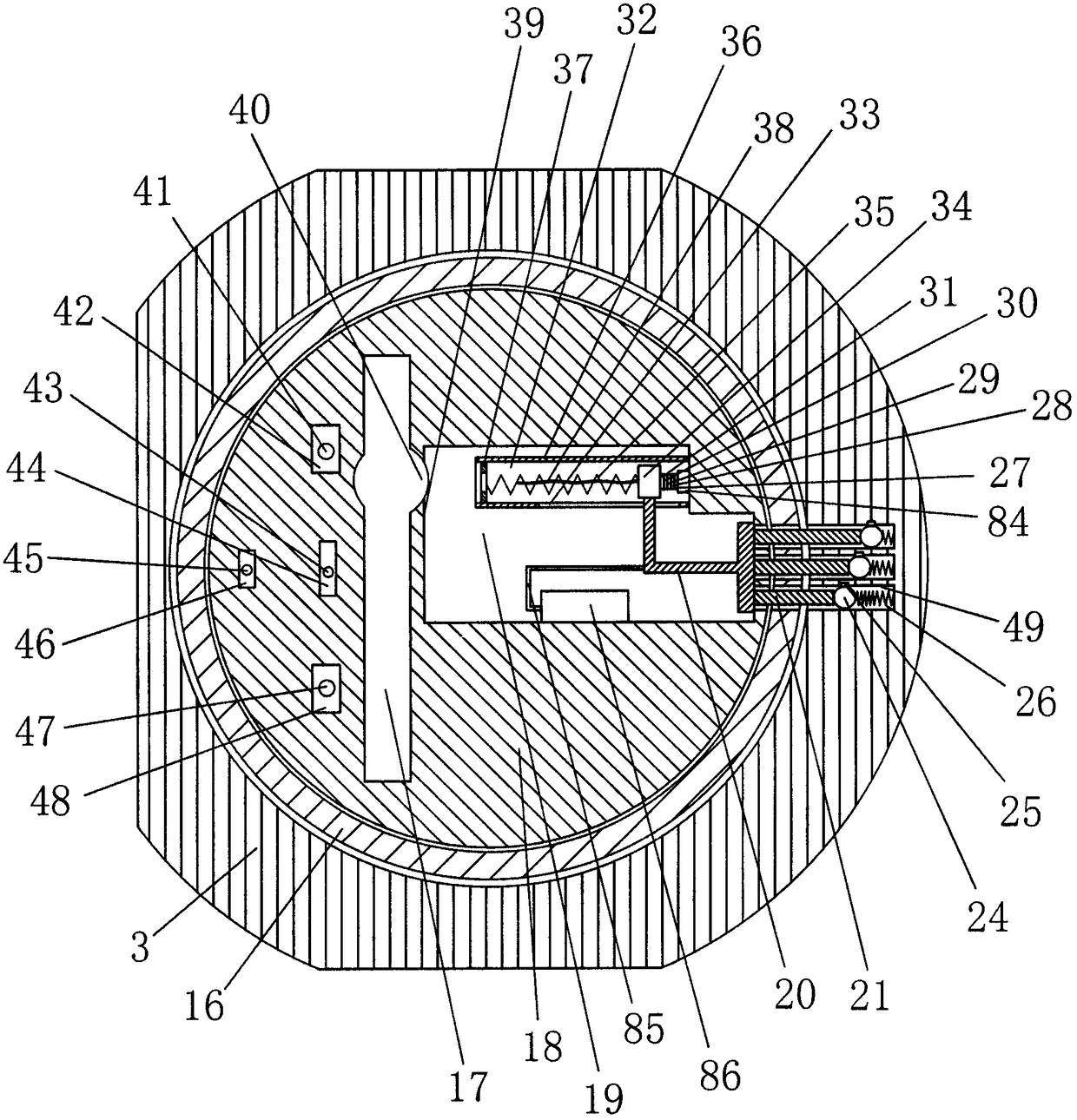 A hockey puck lock system capable of automatic alarm